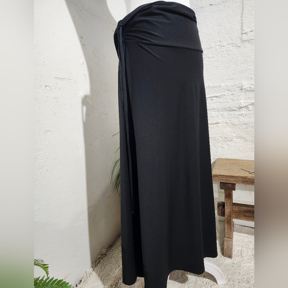 Reel Legends Perfomance Outfitters Keep it Cool,  Black‎ Maxi Skirt size Large - Picture 3 of 6